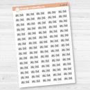 Bill Due Script Planner Stickers | F8 | S-189
