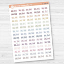 Bill Due Script Planner Stickers | F8 | S-189