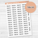 Trash Day Planner Stickers | F8 | Clear Matte | S-195-BCM