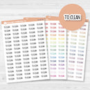 To Clean Planner Stickers | F8 | S-197