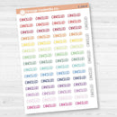Cancelled Planner Stickers | F8 | S-200