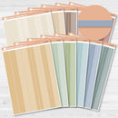 Washi Strip Planner Stickers | Tranquility Color Palette | C-423-C-434