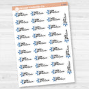 Swim Practice Icon Script Planner Stickers | F17 | E-026