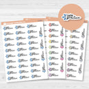 Swim Practice Icon Script Planner Stickers | F17 | E-026