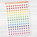 Micro Birthday Cake Icons Planner Stickers | Clear Matte | I-076-CM