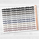 Script Days of the Week Color Planner Stickers | F17 | B-154