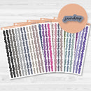Script Days of the Week Color Planner Stickers | F17 | B-154