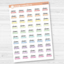 Clean Kitchen Script Planner Stickers | F17 | S-212