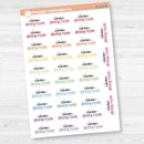 Clean Dining Room Script Planner Stickers | F17 | S-213