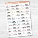 Clean Bedroom Script Planner Stickers | F17 | S-214