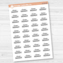 Clean Basement Script Planner Stickers | F17 | S-215