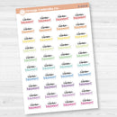 Clean Basement Script Planner Stickers | F17 | S-215