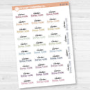 Clean Bonus Room Script Planner Stickers | F17 | S-217