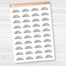 Clean Bathroom Script Planner Stickers | F17 | S-218