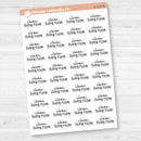 Clean Living Room Script Planner Stickers | F17 | S-219