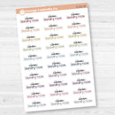 Clean Laundry Room Script Planner Stickers | F17 | S-221