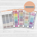 Solid Skinny Labels Planner Stickers | L-526