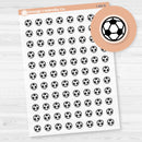 Hand Doodled Soccer Icon Planner Stickers | Clear Matte | I-488-BCM