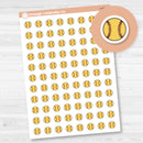 Hand Doodled Softball Icon Planner Stickers | I-491