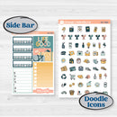 Travel Vacation Planner Kit | Weekly Add-On Planner Kit Stickers | Adventure Awaits | KIT-387-B