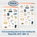 Travel Vacation Planner Kit | Journaling Kit Planner Stickers | Adventure Awaits | KIT-387-D