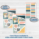 Travel Vacation Planner Kit | Journaling Kit Planner Stickers | Adventure Awaits | KIT-387-D