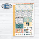 Travel Vacation Planner Kit | Plum Vertical Priorities 7x9 Planner Kit Stickers | Adventure Awaits | KIT-387-J