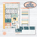 Travel Vacation Planner Kit | Plum Vertical Priorities 7x9 Planner Kit Stickers | Adventure Awaits | KIT-387-J