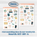 Travel Vacation Planner Kit | Freestyle Kit Any Planner Kit Stickers | Adventure Awaits | KIT-387-K