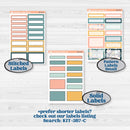 Travel Vacation Planner Kit | 7x9 Plum Daily Planner Kit Stickers | Adventure Awaits | KIT-387-P