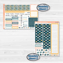 Travel Vacation Planner Kit | A5 Plum Monthly & Dashboard Planner Kit Stickers | Adventure Awaits | KIT-387-S