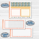 Travel Vacation Planner Kit | 7x9 Plum Monthly & Dashboard Planner Kit Stickers | Adventure Awaits | KIT-387-T