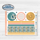 Travel Vacation Planner Kit | 7x9 Plum Monthly & Dashboard Planner Kit Stickers | Adventure Awaits | KIT-387-T