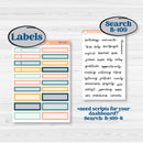 Travel Vacation Planner Kit | 8.5x11 Plum Monthly & Dashboard Planner Kit Stickers | Adventure Awaits | KIT-387-U