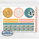 Travel Vacation Planner Kit | 8.5x11 Plum Monthly & Dashboard Planner Kit Stickers | Adventure Awaits | KIT-387-U