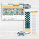 Travel Vacation Planner Kit | 8.5x11 Plum Monthly & Dashboard Planner Kit Stickers | Adventure Awaits | KIT-387-U