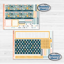 Travel Vacation Planner Kit | A5 Erin Condren Monthly & Dashboard Planner Kit Stickers | Adventure Awaits | KIT-387-V