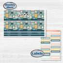 Travel Vacation Planner Kit | 8.5 x 11 Erin Condren Monthly Planner Kit Stickers | Adventure Awaits | KIT-387-X