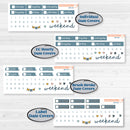 Summer Ocean Beach Kit | Weekly Sticker Kit for Vertical Planners like Erin Condren | Seas the Day | KIT-388-A