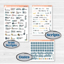 Summer Ocean Beach Kit | Weekly Add-On Planner Kit Stickers | Seas the Day | KIT-388-B