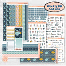 Summer Ocean Beach Kit | Weekly Add-On Planner Kit Stickers | Seas the Day | KIT-388-B