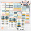 Summer Ocean Beach Kit | Weekly Add-On Labels Planner Kit Stickers | Seas the Day | KIT-388-C