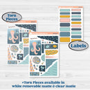 Summer Ocean Beach Kit | Journaling Kit Planner Stickers | Seas the Day | KIT-388-D