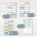 Summer Ocean Beach Kit | Hobonichi Cousin Weekly & Daily Planner Kit Stickers | Seas the Day | KIT-388-E