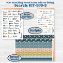 Summer Ocean Beach Kit | Hobonichi Cousin Weekly & Daily Planner Kit Stickers | Seas the Day | KIT-388-E