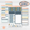Summer Ocean Beach Kit | A5 Compact Vertical Planner Kit Stickers for Erin Condren | Seas the Day | KIT-388-G