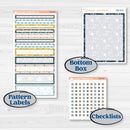 Summer Ocean Beach Kit | 7x9 Compact Vertical Planner Kit Stickers | Seas the Day | KIT-388-H