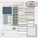 Summer Ocean Beach Kit | 7x9 Compact Vertical Planner Kit Stickers | Seas the Day | KIT-388-H