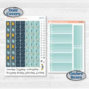 Summer Ocean Beach Kit | 7x9 Plum Daily Planner Kit Stickers | Seas the Day | KIT-388-P
