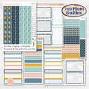 Summer Ocean Beach Kit | 7x9 Plum Daily Planner Kit Stickers | Seas the Day | KIT-388-P
